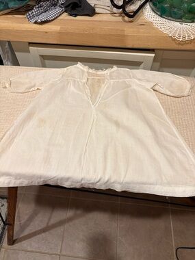 Children's Cream Cotton Dress - Brand Not Visible